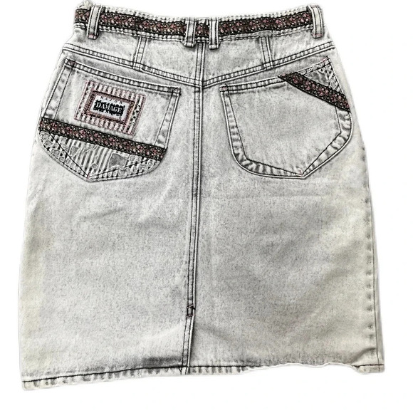 Very Rare vintage Major Damage denim skirt. - Picture 2 of 7
